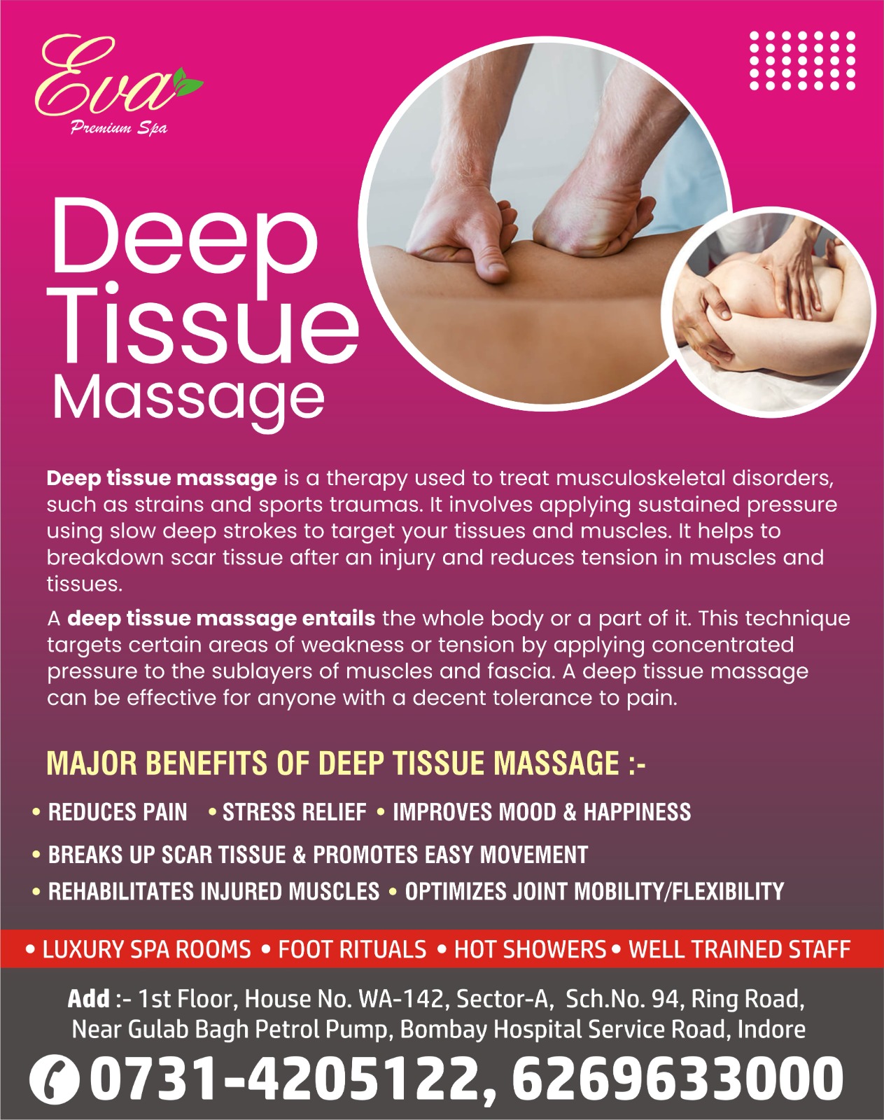 Best Deep Tissue Massage Services in Indore