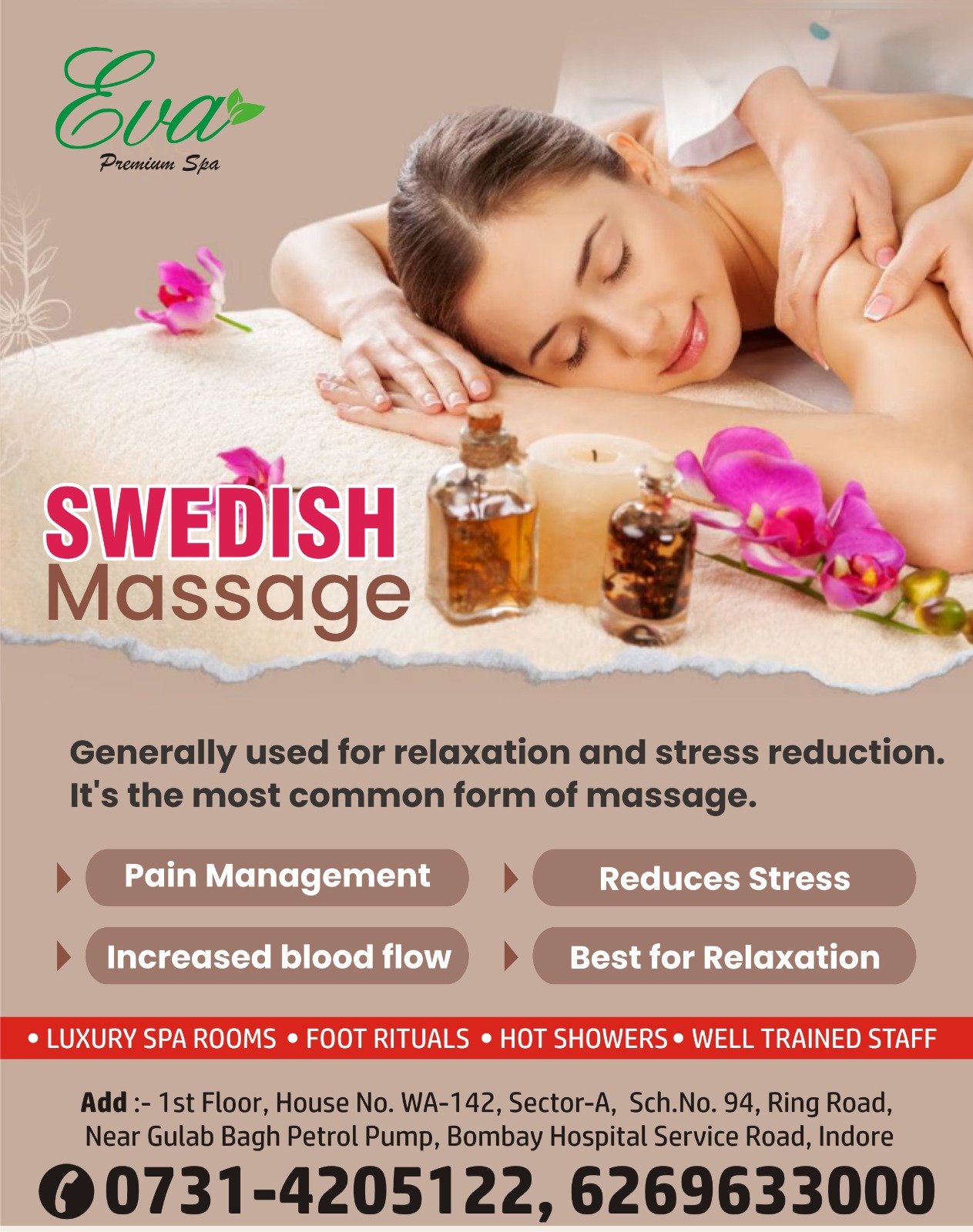 Best Swedish Massage Services in Indore