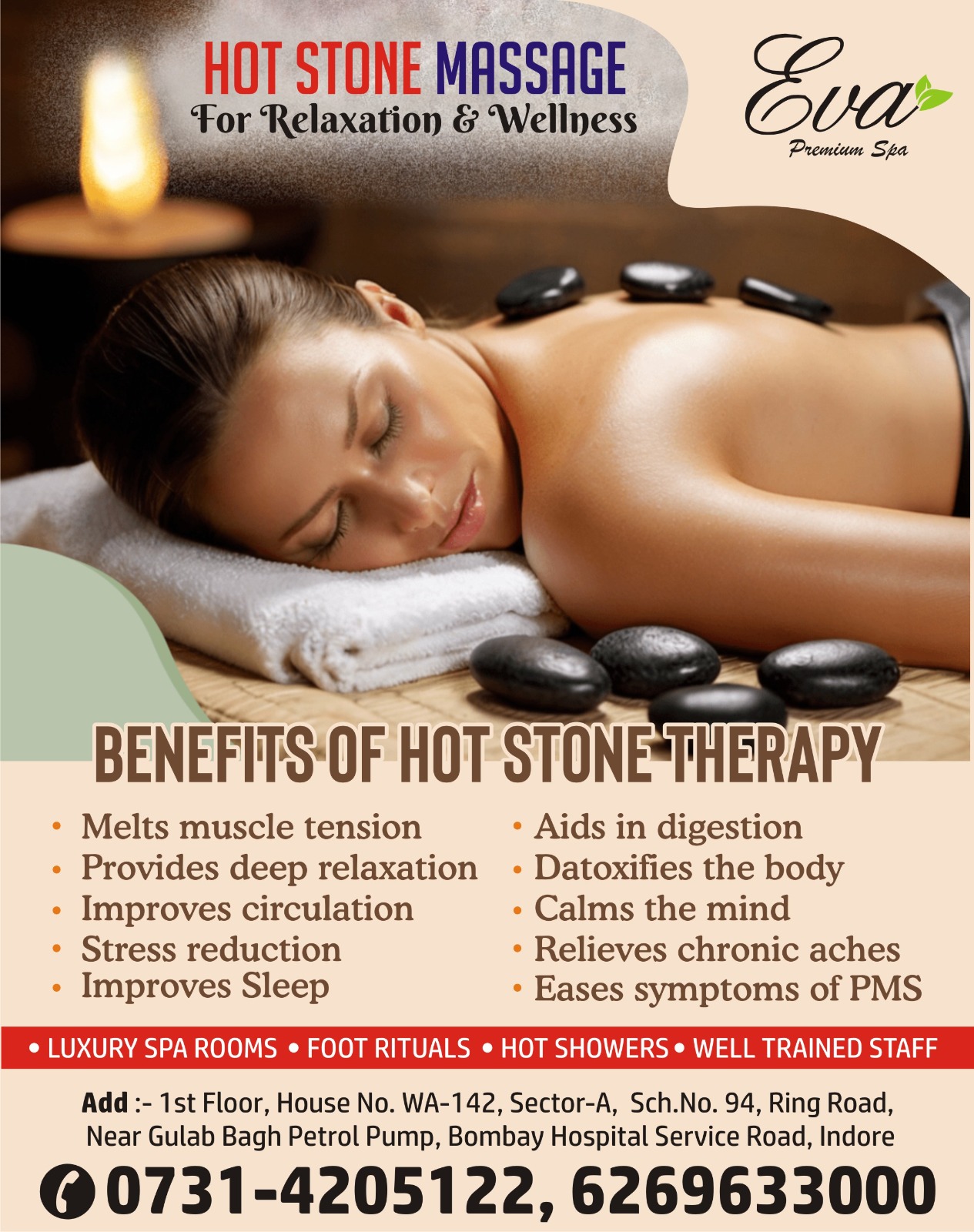 Best Hot Stone Therapy Massage Services in Indore